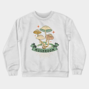 Colorful Vintage Mushroom Crewneck Sweatshirt